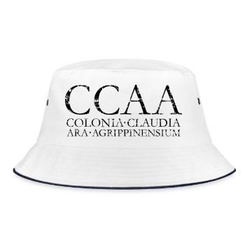CCAA Colonia Claudia Ara Agrippinensium - Bucket Hat - Weiß/Navy - Vorne