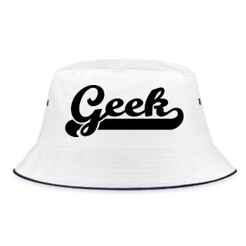 geek - Bucket Hat - white/navy - Front
