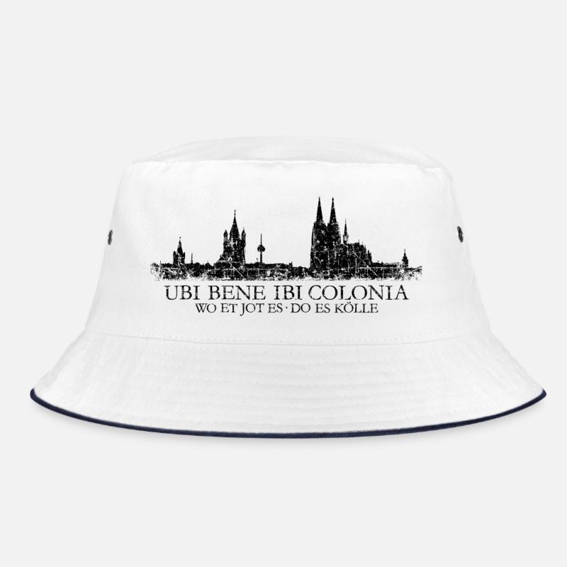 UBI BENE IBI COLONIA Kölner Skyline von Köln Bucket Hat