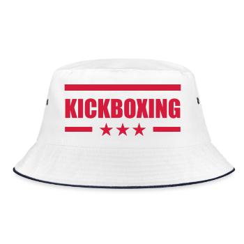 Kickboxing / Kickboxer / Kick Boxing / Kick Boxer - Bucket Hat - white/navy - Front