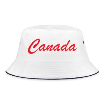 Lettrage Canada Script Rouge - Bob - blanc/marine - Devant