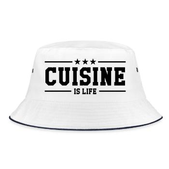 Kitchen is life - Bucket Hat - white/navy - Front