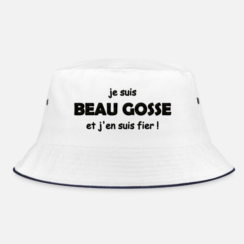 fier d être beau gosse - Bob - blanc/marine