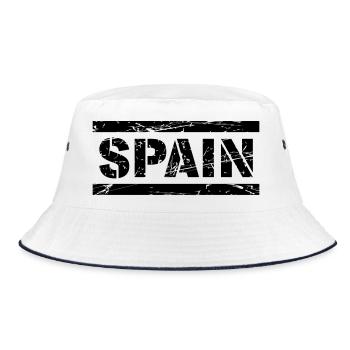 spain - Bucket Hat - white/navy - Front