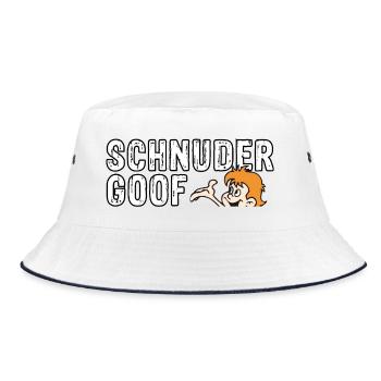 Schnudergoof Lausbub - Bucket Hat - Weiß/Navy - Vorne