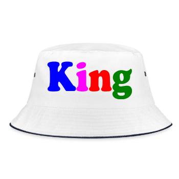 King - Bucket Hat - white/navy - Front