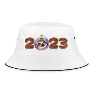 2023 Réveillon du Nouvel An Tournant de l’année Paresseux - Bob - blanc/marine - Devant