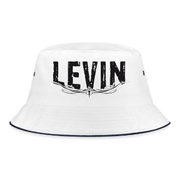 LEVIN A LEGEND - Bucket Hat - white/navy - Front