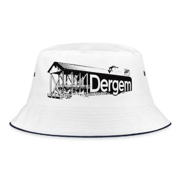 Bad Dürkheim black - Bucket Hat - Weiß/Navy - Vorne