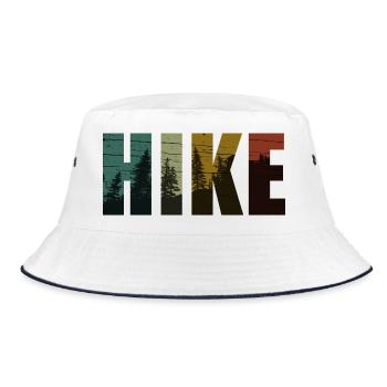 Wanderung - Bucket Hat - Weiß/Navy - Vorne
