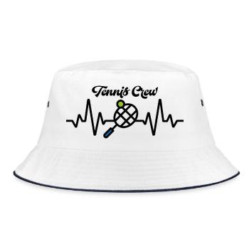 Tennis Verein - Bucket Hat - Weiß/Navy - Vorne