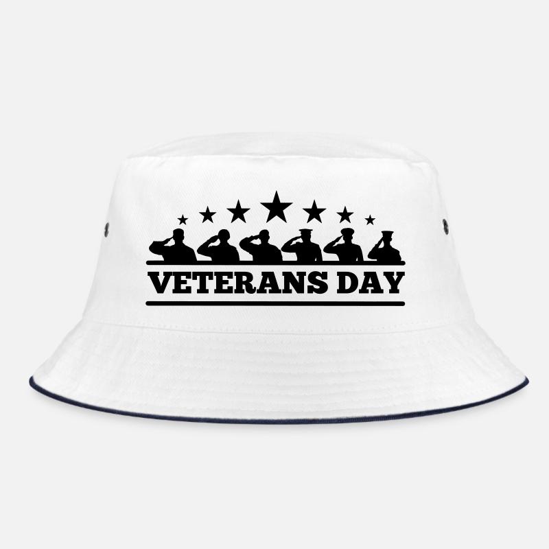 Emblem Veterans Day Bucket Hat