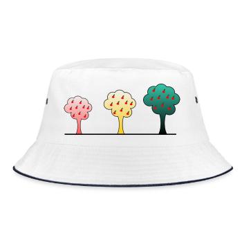 anniversary. Anniversary Decade. humor. funny - Bucket Hat - white/navy - Front