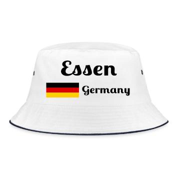 Essen Germany- Stylish prints - Bucket Hat - white/navy - Front