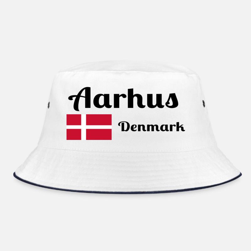 Aarhus Dänemark - Stylische Drucke Bucket Hat