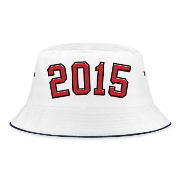 Sport Birth Year 2015 - Bucket Hat - white/navy - Front
