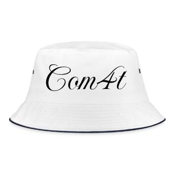 Com4t Merch – Ensemble de logos de tous les jours, noir. - Bob - blanc/marine - Devant