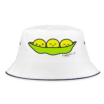 Edamame Happytee.nl - Bob - blanc/marine - Devant