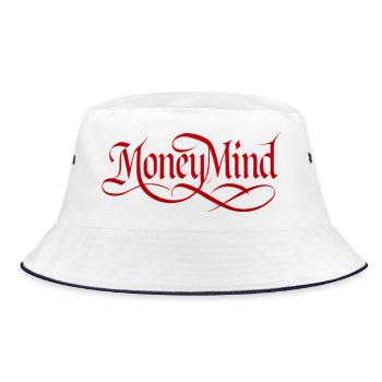 MoneyMind - Bucket Hat - Weiß/Navy - Vorne