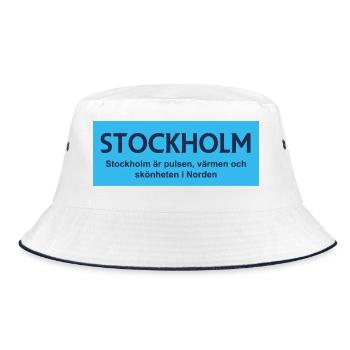 Stockholm Pride - Bucket Hat - white/navy - Front