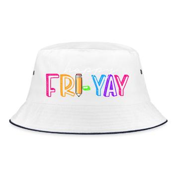 Joyeux vendredi, Yay, Vendredi, Amant, Friyay - Bob - blanc/marine - Devant
