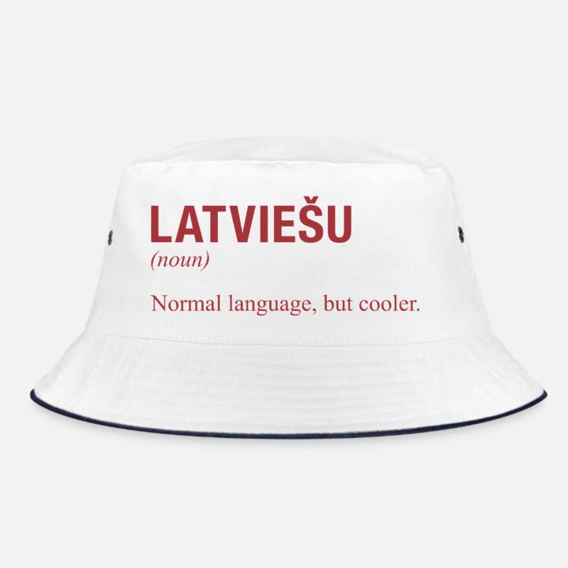 Latvian language Lettland Bucket Hat