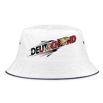 Deutschland Adler in Bewegung - Bucket Hat - white/navy - Front