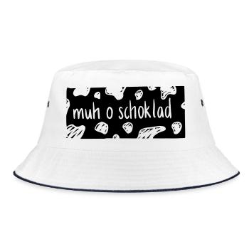 Muh o Schoklad - Bob - blanc/marine - Devant