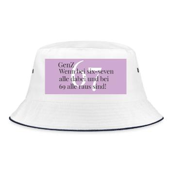 GenZ - six sept - Tout le monde est là - Bob - blanc/marine - Devant