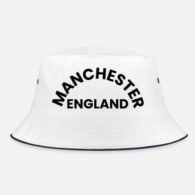 Manchester England Circular Emblem Bucket Hat