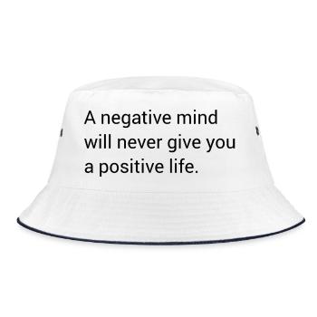 Dicton motivationnel anglais - Bob - blanc/marine - Devant