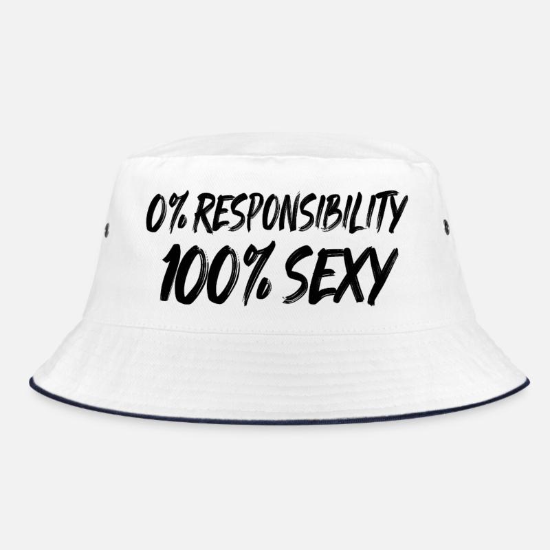 100% Sexy Typo-Statement Bucket Hat