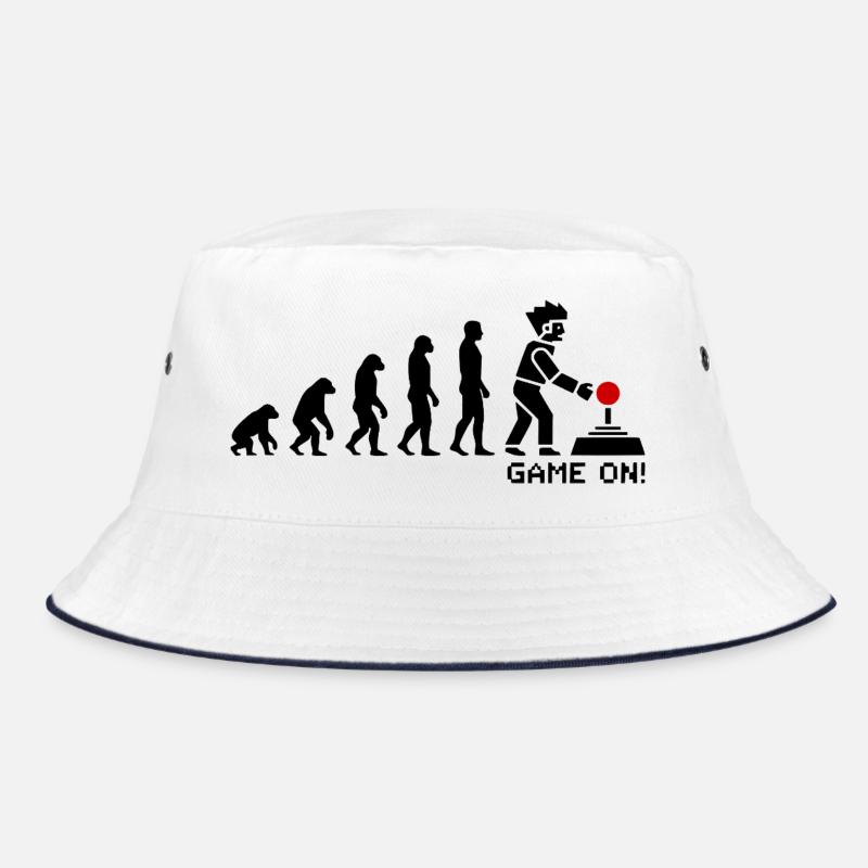 Evolution to Gamer Pixel Look Bucket Hat