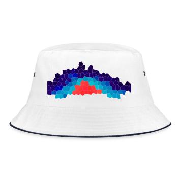 Thermal Core Mosaic - Bucket Hat - white/navy - Front