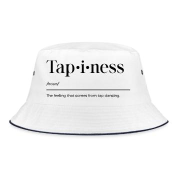 Tap Dance Shirt - Bucket Hat - white/navy - Front