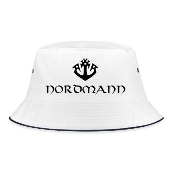 Anker Tribal Nordmann Vikinger - Bucket Hat - Weiß/Navy - Vorne