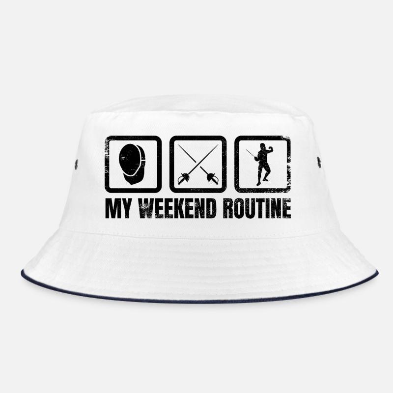 My Weekend Routine Bucket Hat