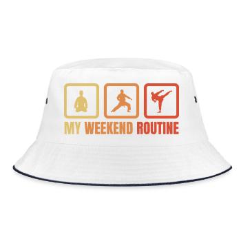 Routine du week-end de karateka - Bob - blanc/marine - Devant