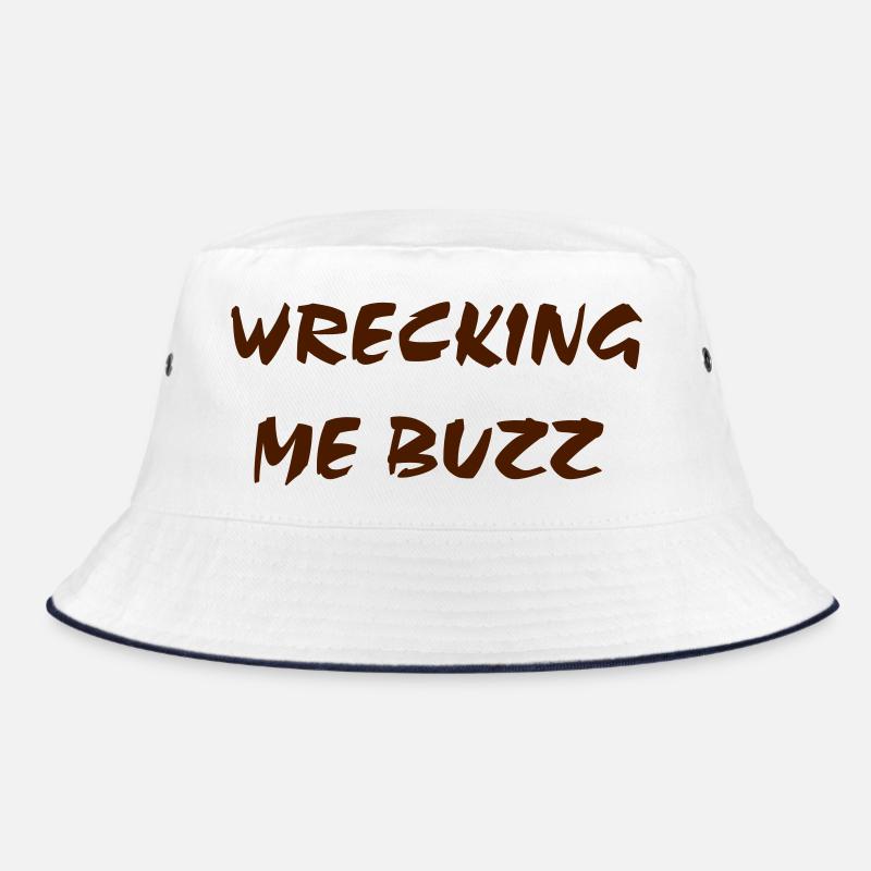 Wrecking me Buzz - Bucket Hat - white/navy