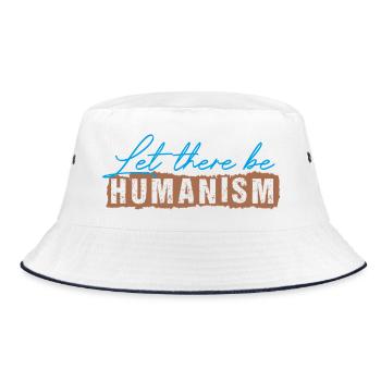 Let There Be Humanism - Bucket Hat - white/navy - Front