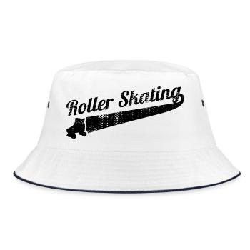 Roller skating - Bucket Hat - white/navy - Front