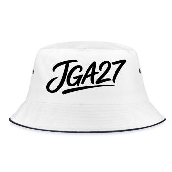 JGA27 Party - Bucket Hat - white/navy - Front