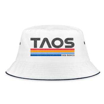 Taos - New Mexico - USA - Amerika - Ski Resort - Bucket Hat - Weiß/Navy - Vorne