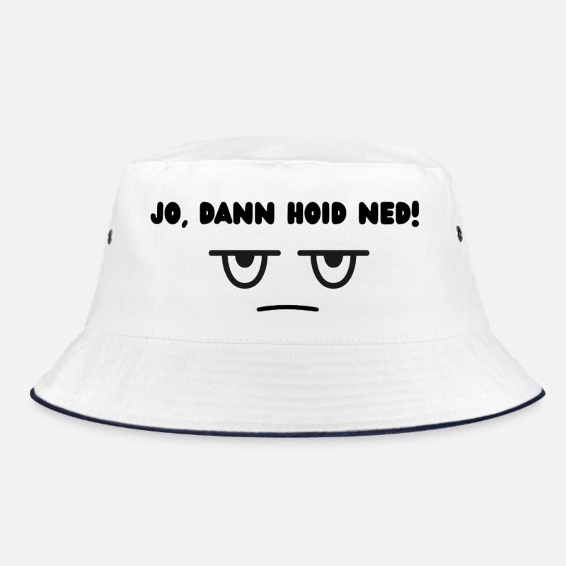 Dann hoid ned - Bucket Hat - Weiß/Navy