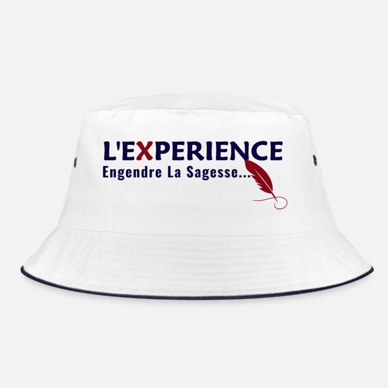 "Experience, begets Wisdom" Quote Bucket Hat