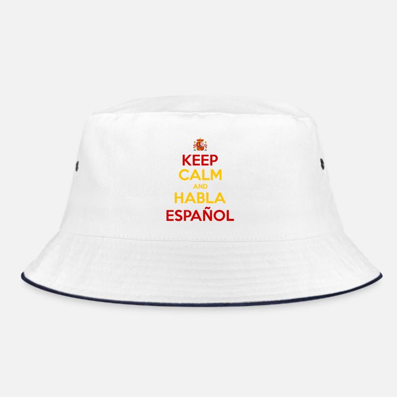 Keep Calm and Habla Español - Bob - blanc/marine