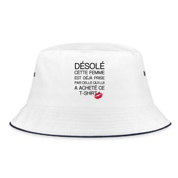 desole femme prise - Bob - blanc/marine - Devant