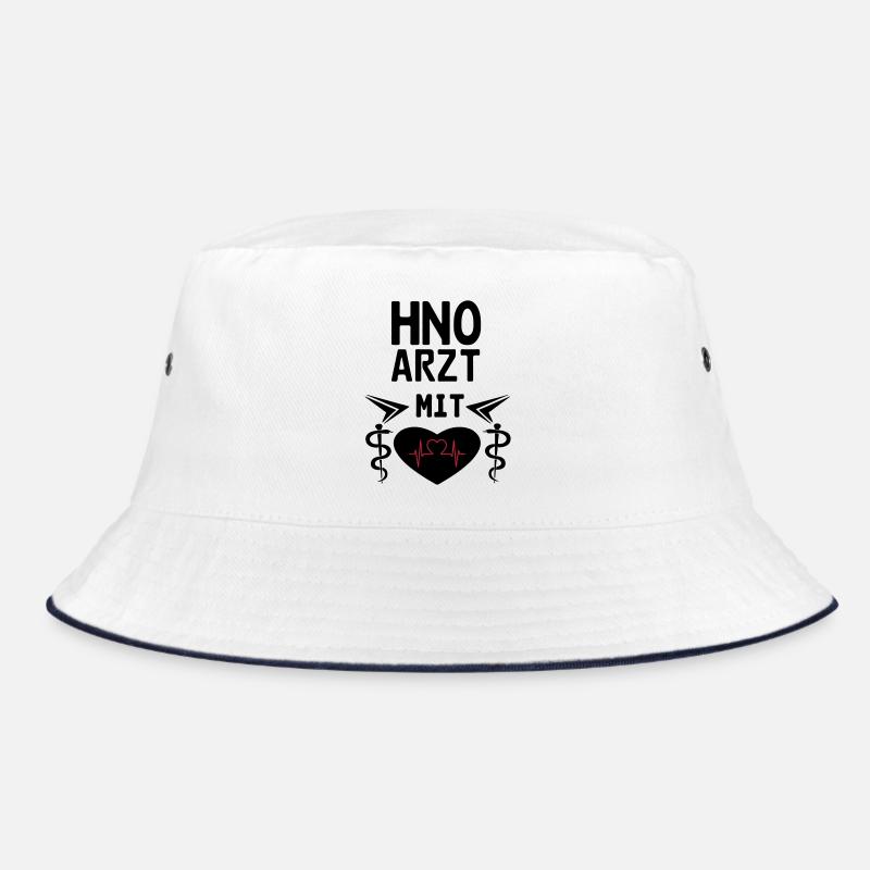 HNO Arzt mit Herz Geschenk Bucket Hat