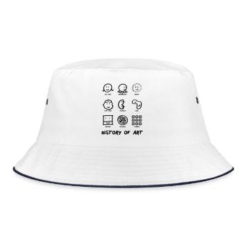 History of Art - Bucket Hat - Weiß/Navy - Vorne