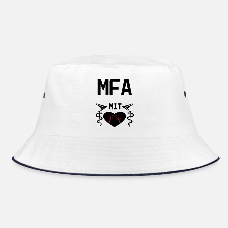 MFA mit Herz Geschenk Medizin Spruch Bucket Hat